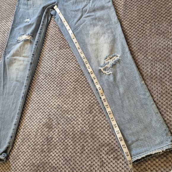 PISTOLA Presley High Rise Jeans 27 Blue Virginia Beach 90s Vintage Distressed - Picture 6 of 12